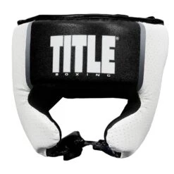 TITLE Boxing Aerovent Elite USA Boxing Competition Headgear – With Cheeks -Power Punch ACHEX BK 2