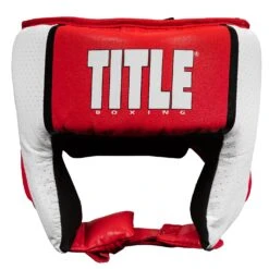 TITLE Boxing Aerovent Elite USA Boxing Competition Headgear – Open Face -Power Punch ACHEX1 RD 2