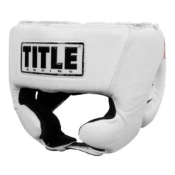 TITLE Boxing USA Boxing Competition Headgear - With Cheeks 33 TITLE Boxing USA Boxing Competition Headgear - With Cheeks -Power Punch ACHX WH 1 2