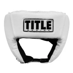 TITLE Boxing USA Boxing Competition Headgear - Open Face -Power Punch ACHX1 WH 2 2