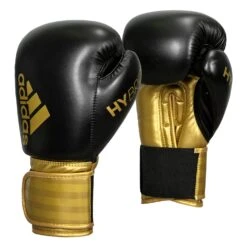Adidas Hybrid 100 Boxing Gloves -Power Punch ADIH100 BK GD 002