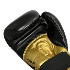 Adidas Hybrid 100 Boxing Gloves -Power Punch ADIH100 BK GD 005
