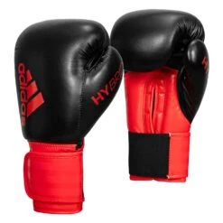 Adidas Hybrid 100 Boxing Gloves -Power Punch ADIH100 BK RD 002