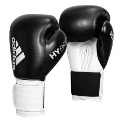 Adidas Hybrid 100 Boxing Gloves -Power Punch ADIH100 BK WH 002