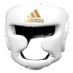 Adidas Super Pro Full Face Headgear -Power Punch ADISBHG041 WH GD 02