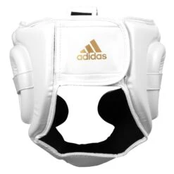 Adidas Super Pro Full Face Headgear -Power Punch ADISBHG041 WH GD 05