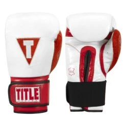 TITLE Boxing All Heart Bag Gloves 2.0 -Power Punch AHABG2 WH RD 1 1