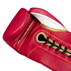 TITLE Boxeo Mexican Leather Lace Training Gloves Quatro 28 TITLE Boxeo Mexican Leather Lace Training Gloves Quatro -Power Punch BATGL4 RD WH 3