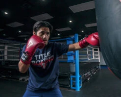 TITLE Boxeo Mexican Leather Lace Training Gloves Quatro 29 TITLE Boxeo Mexican Leather Lace Training Gloves Quatro -Power Punch BATGL4RD 1