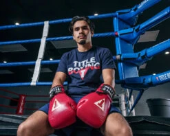 TITLE Boxeo Mexican Leather Lace Training Gloves Quatro 26 TITLE Boxeo Mexican Leather Lace Training Gloves Quatro -Power Punch BATGL4RD 2