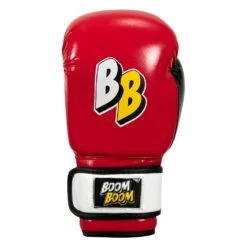 BOOM BOOM Boxing Silencer Youth Bag Gloves -Power Punch BBYBGS RD BK WH 003