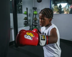 BOOM BOOM Boxing Silencer Youth Bag Gloves -Power Punch BBYBGSRD 1