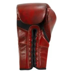 TITLE Boxing Blood Red Leather Sparring Gloves -Power Punch BRSG 4