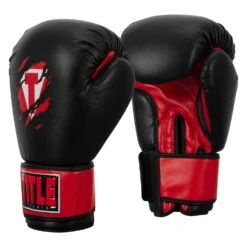TITLE Classic Shredded Boxing Gloves -Power Punch CABG10 BK RD 02