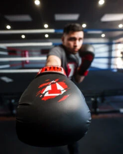 TITLE Classic Shredded Boxing Gloves -Power Punch CABG10BKRD 3