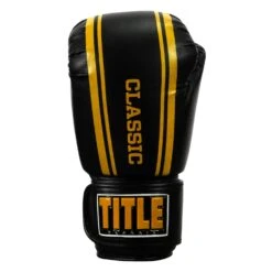 TITLE Classic Speed Boxing Gloves -Power Punch CABG12 BK GD 3