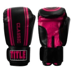 TITLE Classic Speed Boxing Gloves -Power Punch CABG12 BK PK 1