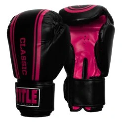 TITLE Classic Speed Boxing Gloves -Power Punch CABG12 BK PK 2