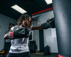 TITLE Classic Black Max Boxing Gloves -Power Punch CBMBG2BK 1