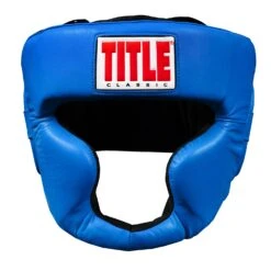 TITLE Classic Full Coverage Training Headgear 2.0 -Power Punch CPHGF2 BL BK 2
