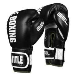 TITLE Boxing Gel Soft Strike Bag Gloves -Power Punch CSSGBG1 BK GN 02