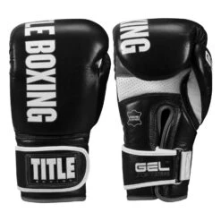 TITLE Boxing Gel Soft Strike Bag Gloves -Power Punch CSSGBG1 BK GR 01