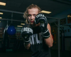 TITLE Boxing Gel Soft Strike Bag Gloves -Power Punch CSSGBG1BKGR 3