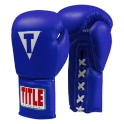 TITLE Classic Leather Lace Training Gloves 2.0 33 TITLE Classic Leather Lace Training Gloves 2.0 -Power Punch CTSGL2 BL 02
