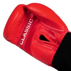 TITLE Classic Leather Elastic Training Gloves 2.0 40 TITLE Classic Leather Elastic Training Gloves 2.0 -Power Punch CTSGV2 RD 05