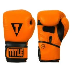 TITLE Boxing Dauntless Training Gloves -Power Punch DNTTG OR BK 1