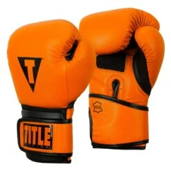 TITLE Boxing Dauntless Training Gloves -Power Punch DNTTG OR BK 2