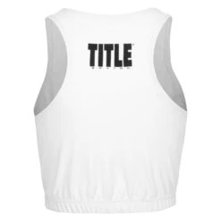 TITLE Boxing Pro Compression Ascent Sports Bra -Power Punch FCSB WH 3