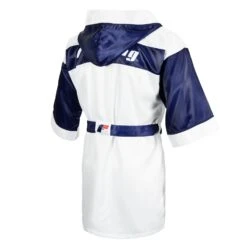 Fighting Full Length Robe -Power Punch FFLR WH BL 3