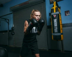 Fighting Leather Training Gloves -Power Punch FLTG2BK 2