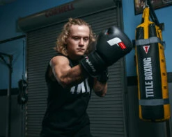 Fighting Leather Training Gloves -Power Punch FLTG2BK 3