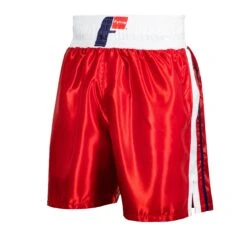 Fighting Professional Boxing Trunks -Power Punch FPST RD WH 2