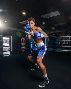 Fighting Professional Boxing Trunks -Power Punch FPSTBLWH 1