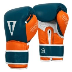 TITLE Boxing Gel Freestyle Training Gloves -Power Punch FRTTG BL OR WH 2