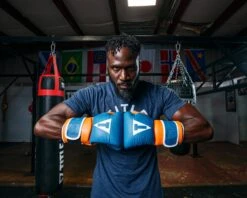 TITLE Boxing Gel Freestyle Training Gloves -Power Punch FRTTGBLORWH 4