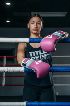 TITLE Boxing Gel Freestyle Training Gloves -Power Punch FRTTGPK 4