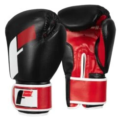 Fighting Big Logo Bag Gloves -Power Punch FSABG2 BK RD WH 2