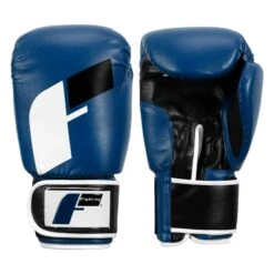 Fighting Big Logo Bag Gloves -Power Punch FSABG2 BL BK WH 1