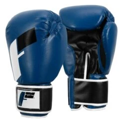 Fighting Big Logo Bag Gloves -Power Punch FSABG2 BL BK WH 2