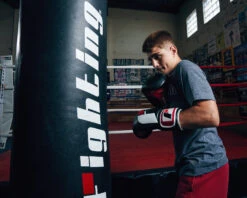 Fighting Big Logo Bag Gloves -Power Punch FSABG2BKRD 1