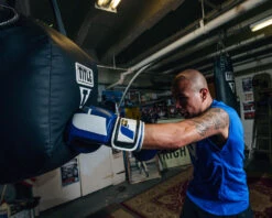 Fighting Big Logo Bag Gloves -Power Punch FSABG2BLBKWH 1