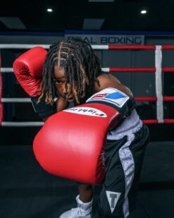 Fighting USA Boxing Competition Gloves - Elastic -Power Punch FSAGUSRD 2