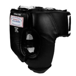 Fighting USA Boxing Competition Open Face Headgear -Power Punch FSUOH BK 3
