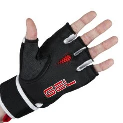 TITLE Boxing Gel Rage Fist Wrap Gloves -Power Punch GRFWG BK RD 2