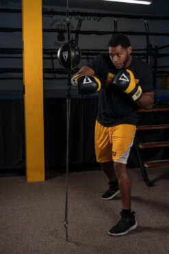 TITLE Boxing Gel Suspense V2T Training Gloves -Power Punch GSTGEV2TBK YE