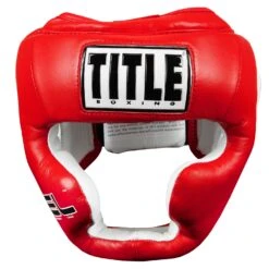TITLE Boxing Gel World Full Face Training Headgear -Power Punch GTHGF RD 2